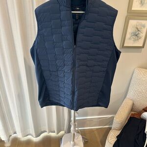 adidas Men's Quilted Navy Vest